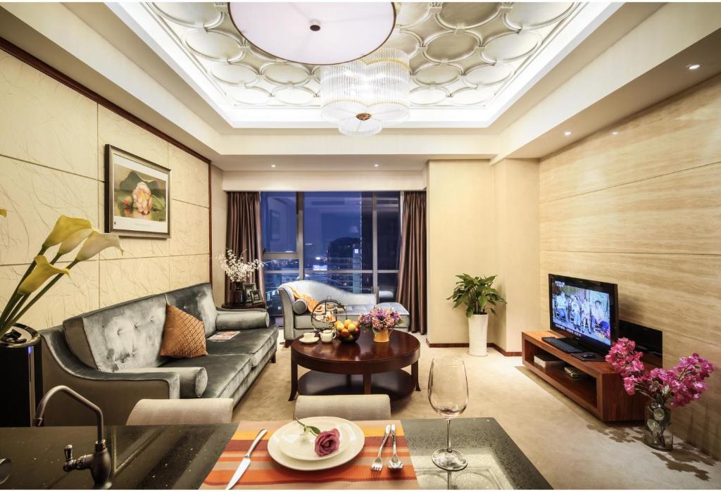 Yousu Hotel & Apartment Tianyi Square Yinyi Global Center Apartment Ningbo Нинбо Стая снимка